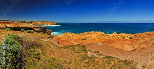 The Australian coast.