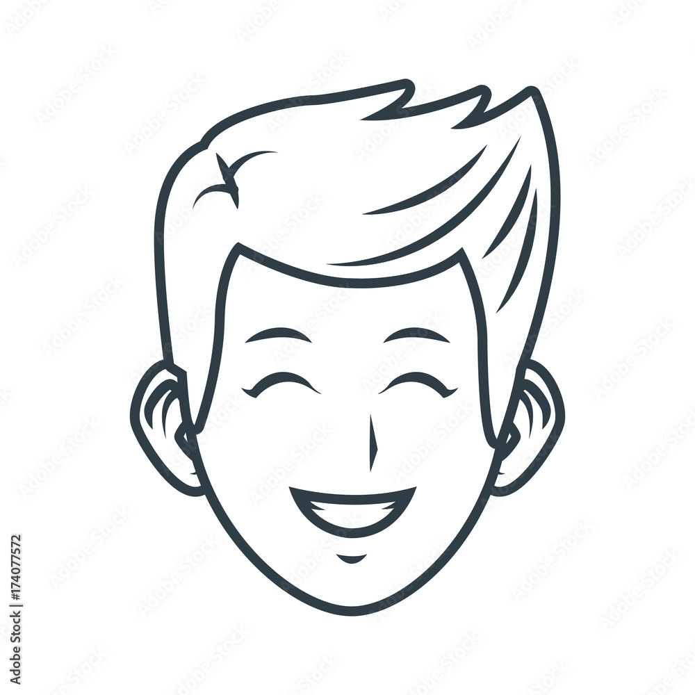 Young man cartoon icon vector illustration graphic design Young man cartoon icon vector illustration graphic design