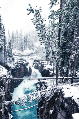 Sunwapta Falls in the Snow, Jasper