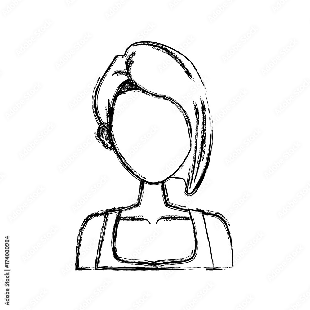 Young woman cartoon icon vector illustration graphic design Young woman cartoon icon vector illustration graphic design
