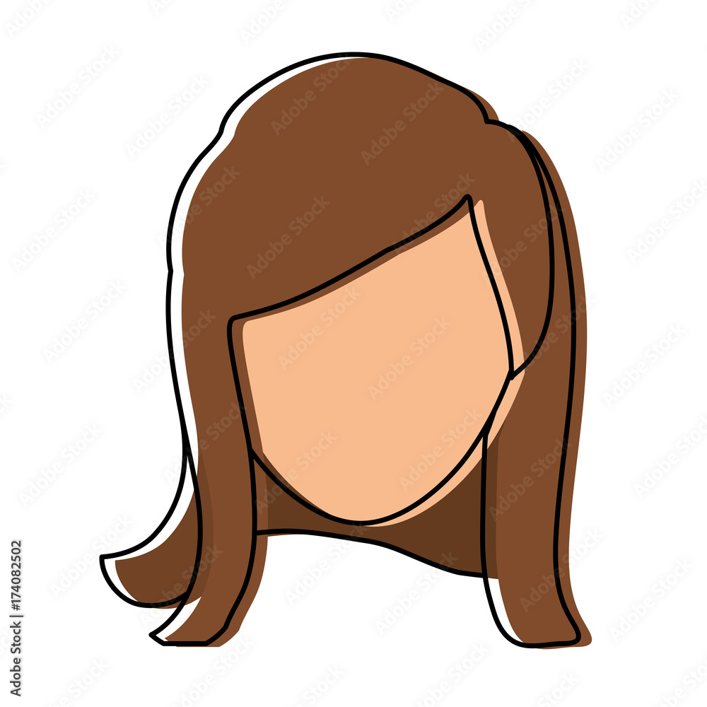 woman head vector illustration woman head vector illustration