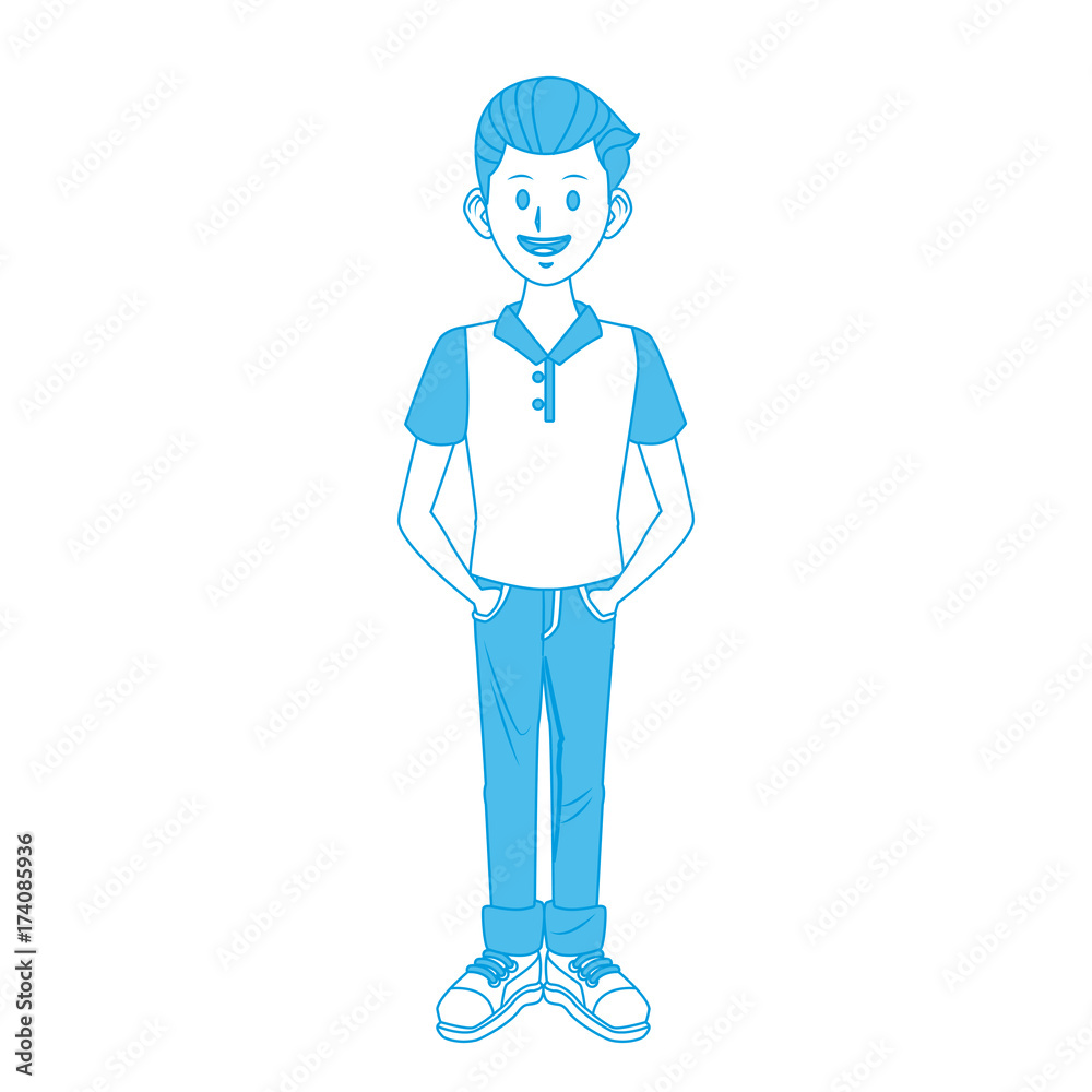 Young man cartoon icon vector illustration graphic design Young man cartoon icon vector illustration graphic design