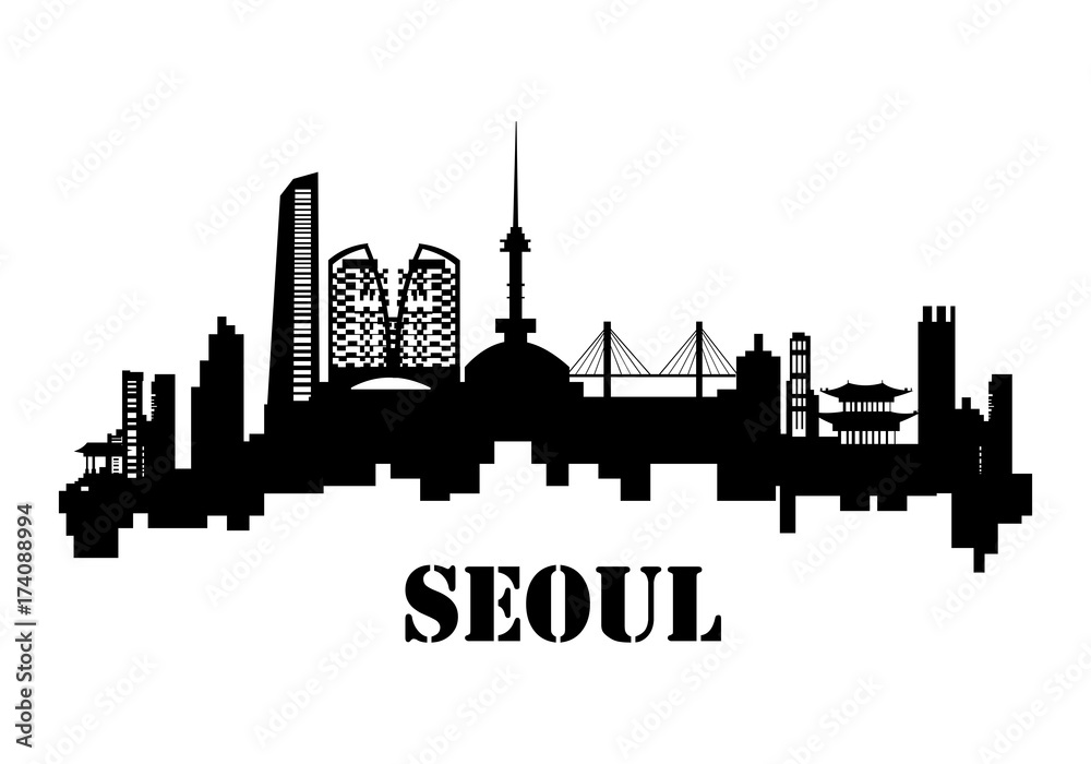 Obraz premium Seoul skyline