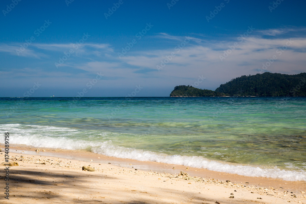 A beautiful beach in Kota Kinabalu