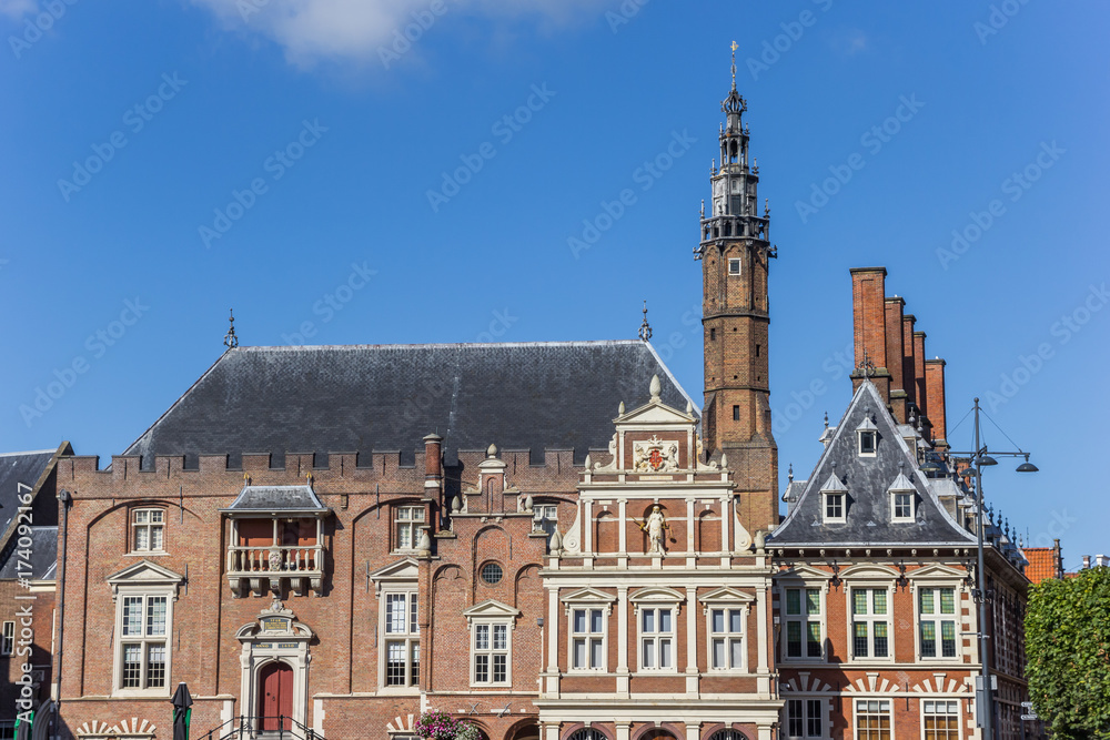 Historic city hall in the center of Haarlem Historic city hall in the center of Haarlem