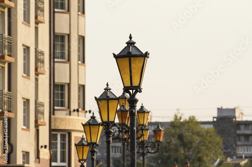 beautiful street lights © Sergey
