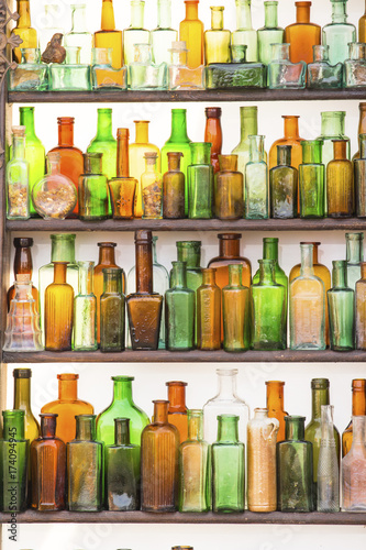 old collection bottles