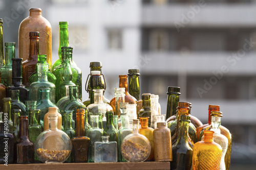 old collection bottles