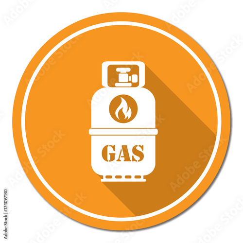 Camping gas bottle icon