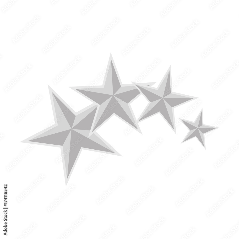 Obraz premium Star medal shape