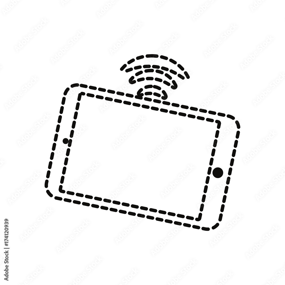 smartphone  sticker  vector illustration