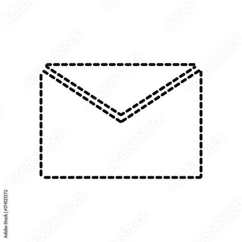 envelope sticker vector illustration