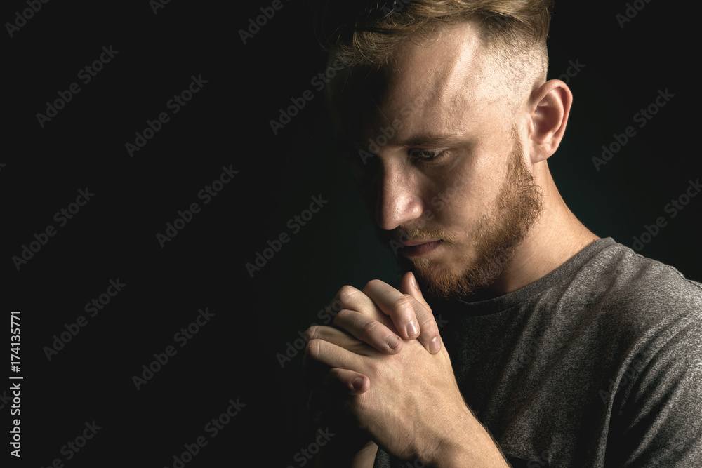 man praying man praying