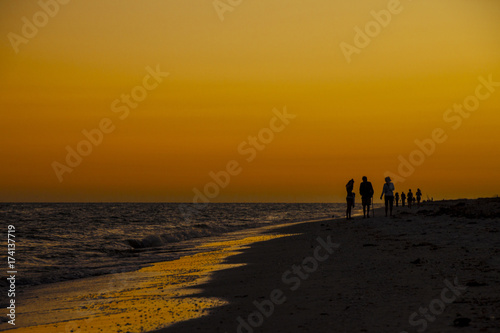 Sunset Beach Walk - Sanibel Island © Dan
