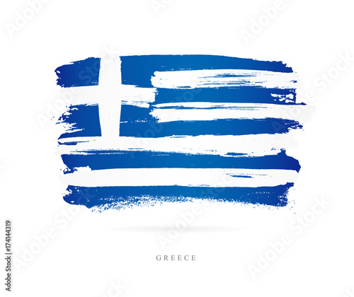 Flag of Greece. Abstract concept