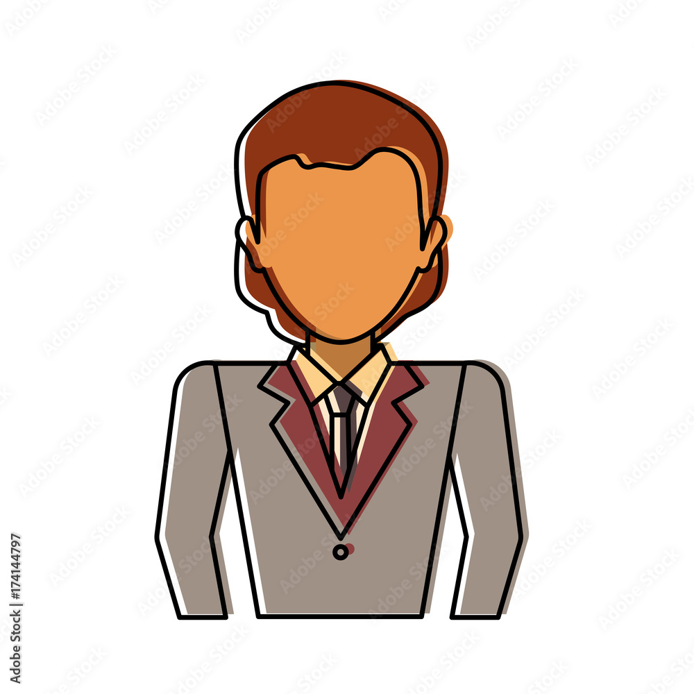 man professional   avatar vector illustration