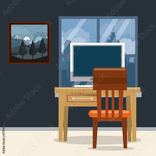Furniture home interior icon vector illustration graphic design