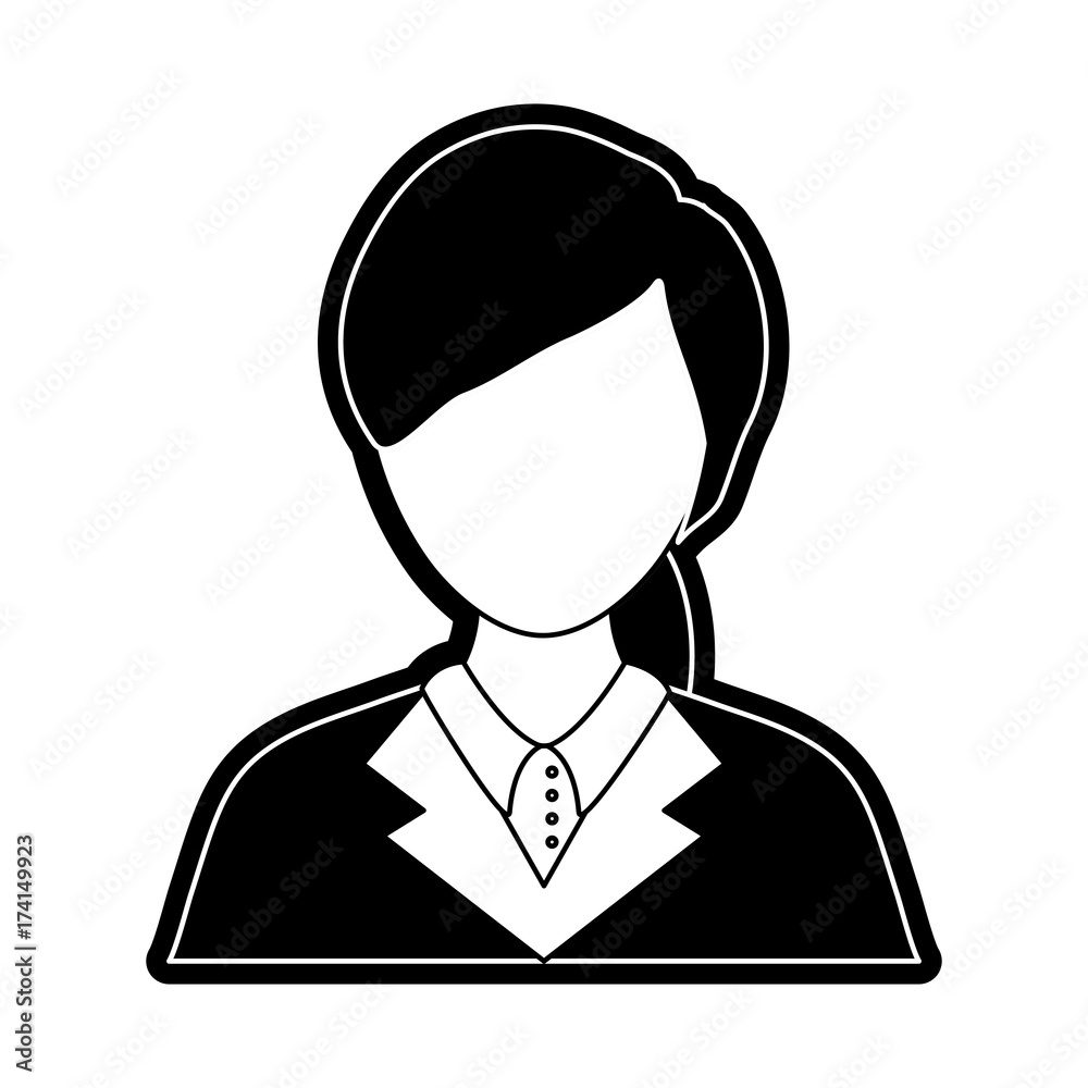 flat line monocromaic lawyer woman over white background vector illustration
flat line monocromaic lawyer woman over white background vector illustration