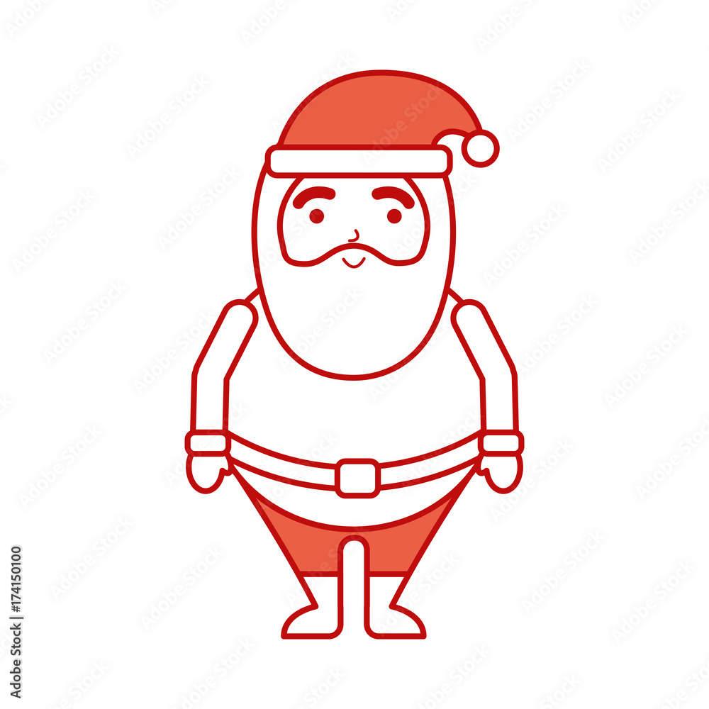 christmas happy santa claus character