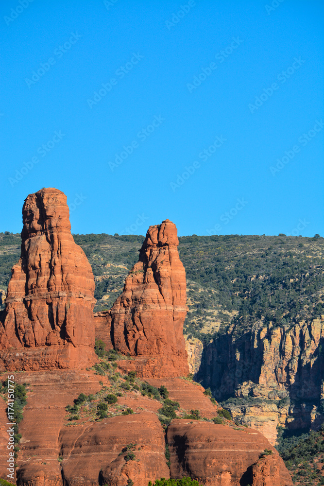 Towering sandstone cathedrals in Sedona