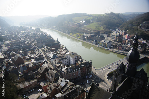 Dinant from across the Muese River photo