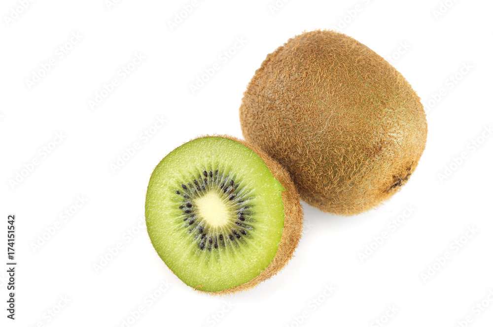 fresh cut kiwi fruit isolated on white background fresh cut kiwi fruit isolated on white background