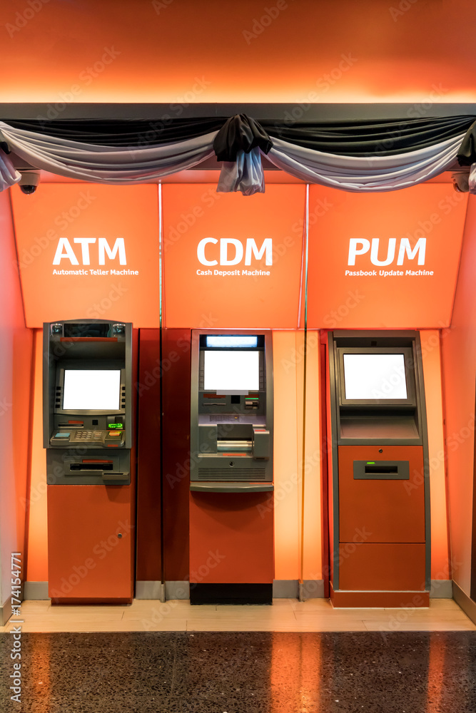 ATM machine. The station automatic machine ATM machine. The station automatic machine