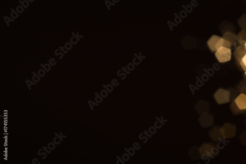 abstract bokeh with black background