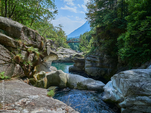 Orridi di Uriezzo glacial canyon in Piemonte, Italy
