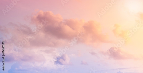 Beautiful clouds in a blue sky, top view. © Yarkovoy