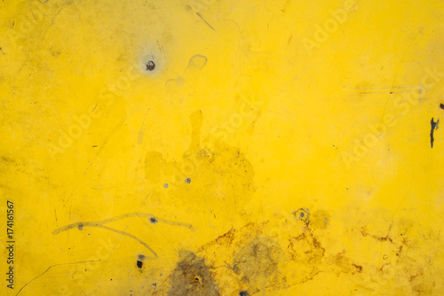 yellow metal rusty texture for background