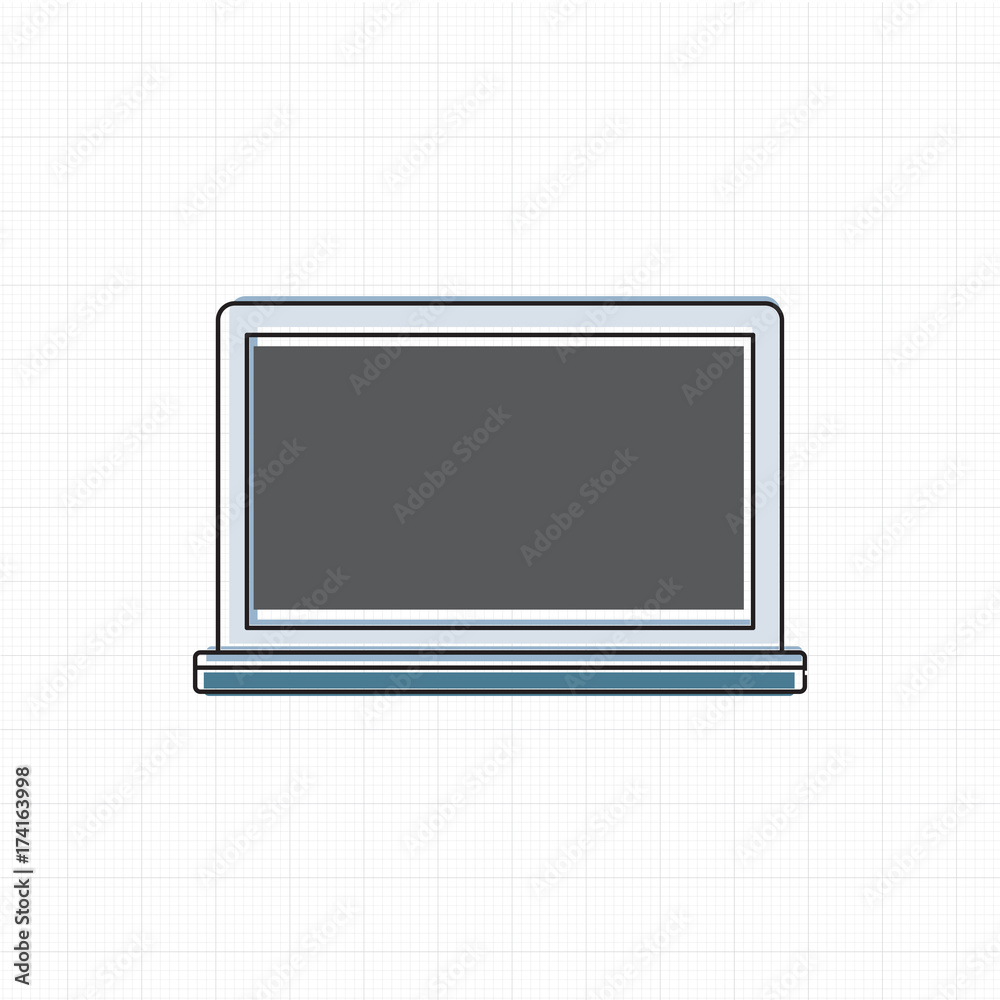 Vector of computer digital device Vector of computer digital device