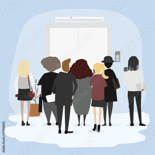 Illustration of business people 