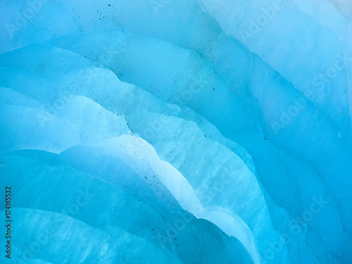 Blue Ice at the Mer de Glace glacier cave, Chamonix, France
 photo