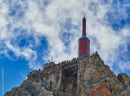 Aiguille du Midi summit needle tower 