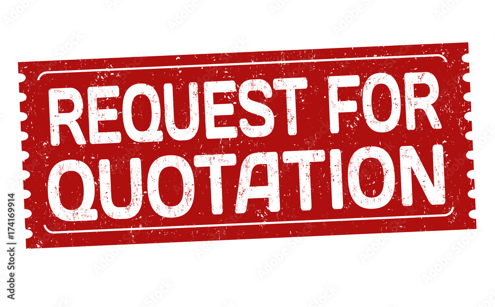 Request for quotation sign or stamp Request for quotation sign or stamp