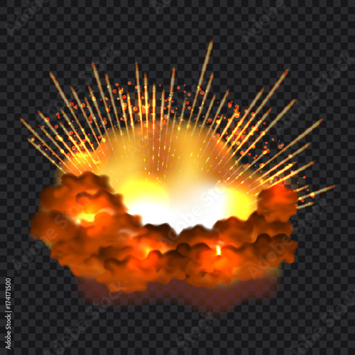 Splash explosion concept background, realistic style photo