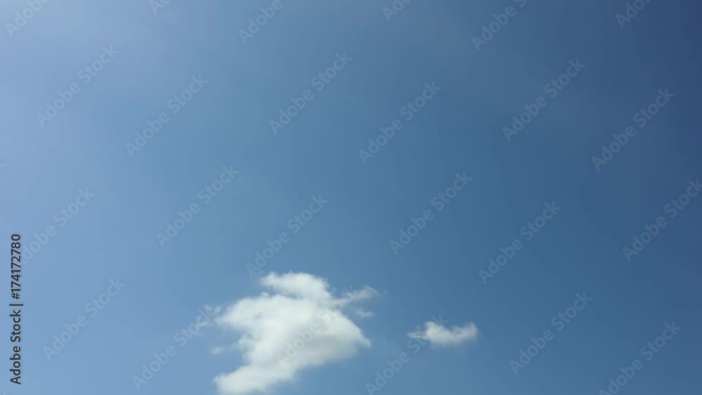 Time lapse clip of white clouds and blue sky. Time lapse clip of white clouds and blue sky.