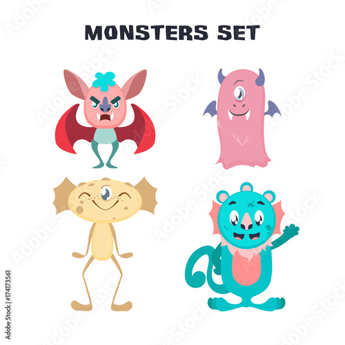 Cartoon monsters collection