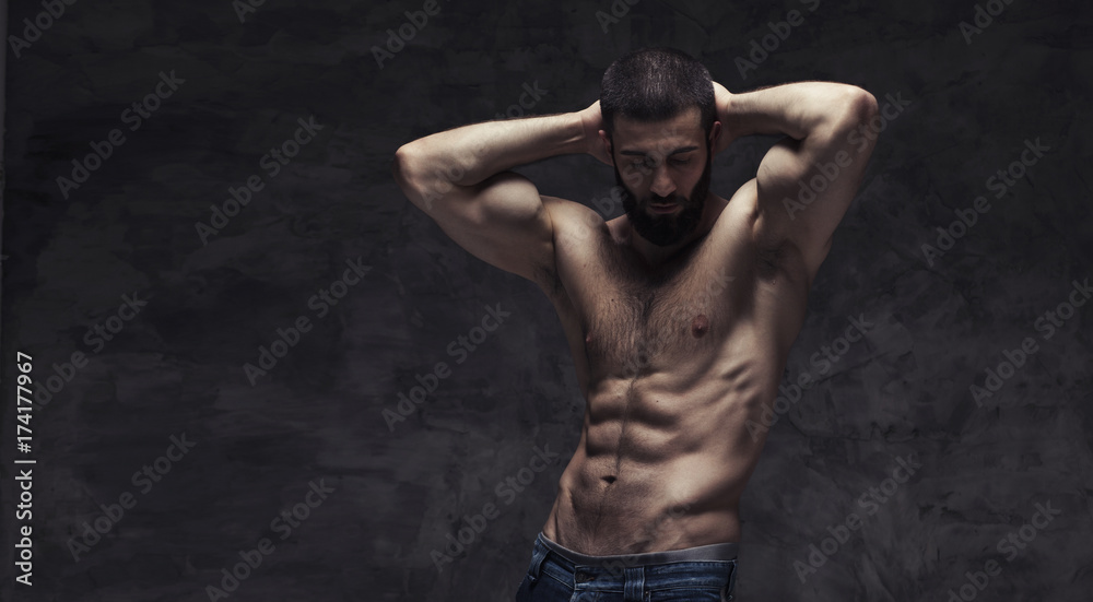 Fototapeta premium strong athletic berdy man