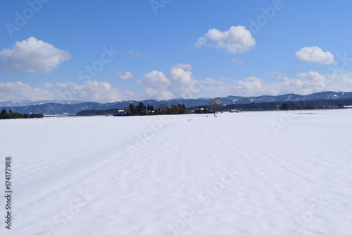 北国の雪景色