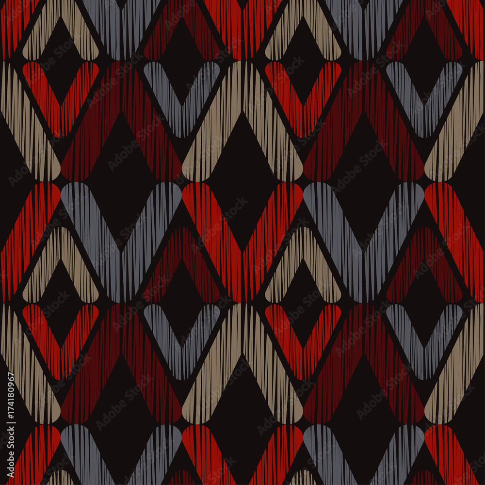 Ethnic boho seamless pattern. Scribble texture. Retro motif. Textile rapport. Ethnic boho seamless pattern. Scribble texture. Retro motif. Textile rapport.