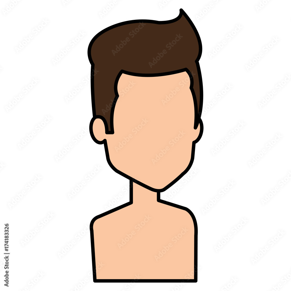 young man shirtless avatar character young man shirtless avatar character