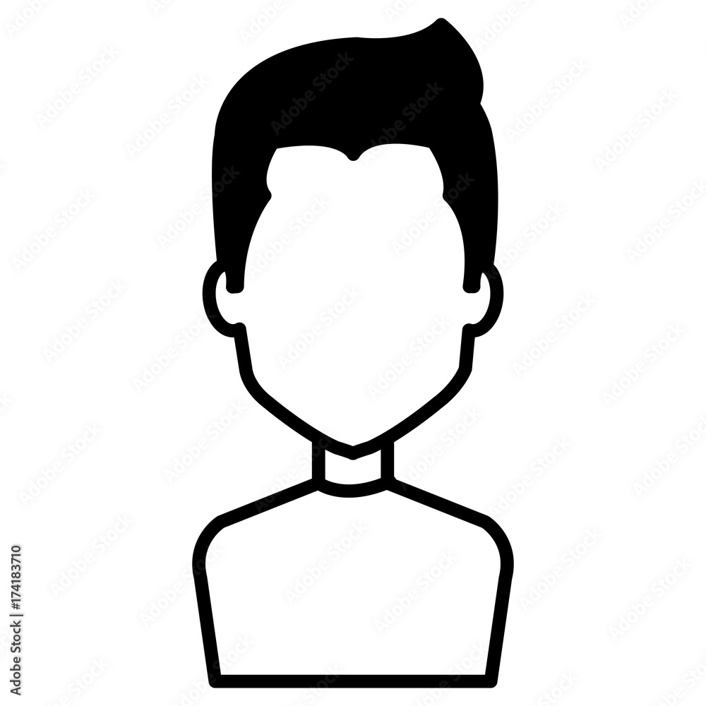 young man avatar character young man avatar character