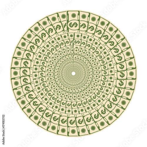 round money background