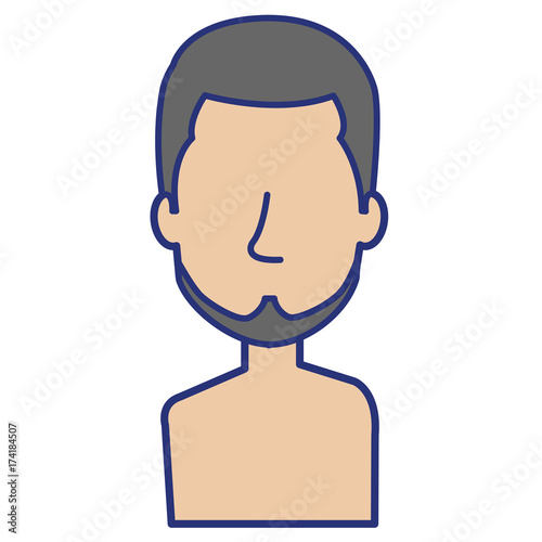 young man shirtless avatar character