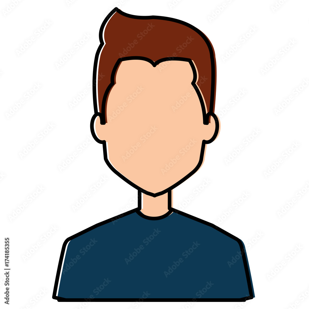 young man avatar character young man avatar character