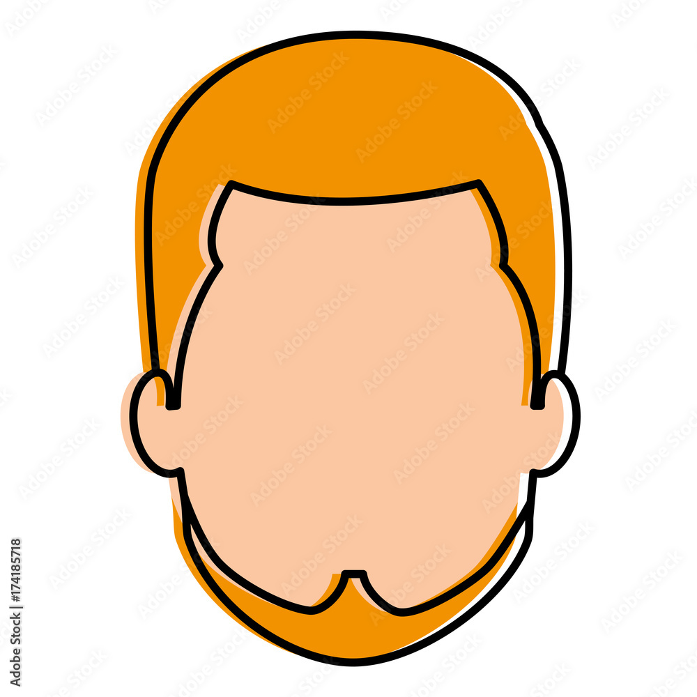 young man head avatar character young man head avatar character