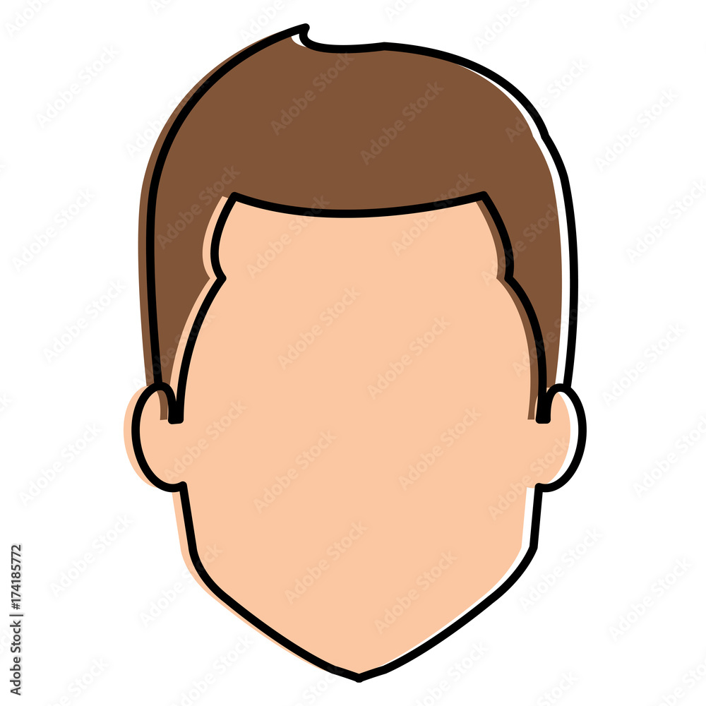 young man head avatar character young man head avatar character