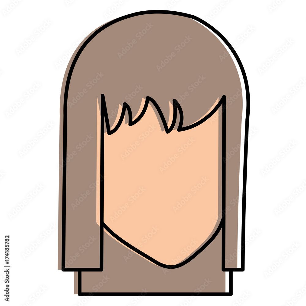 beautiful woman head avatar character beautiful woman head avatar character